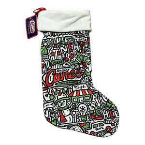 Raising Cane's Times Square Christmas Stocking Red Green Holiday Limited Edition